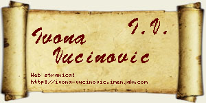 Ivona Vučinović vizit kartica